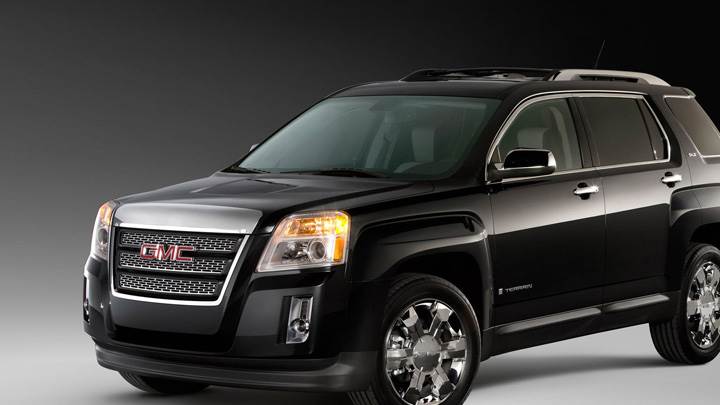 GMC Terrain SLT 2010 In Black Side Pose